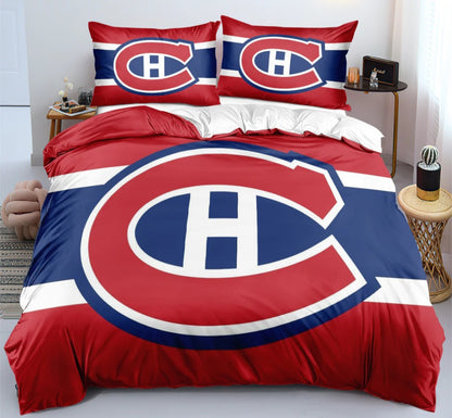 Montreal Team Ice Hockey Duvet Cover Bedding Set