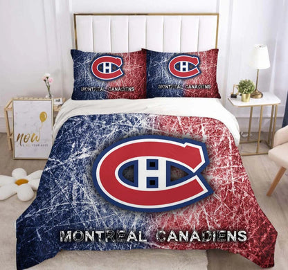 Montreal Team Ice Hockey Duvet Cover Bedding Set