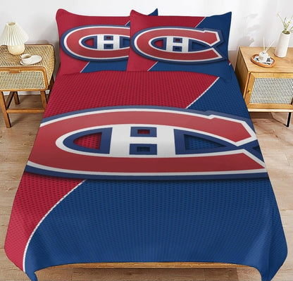 Montreal Team Ice Hockey Duvet Cover Bedding Set