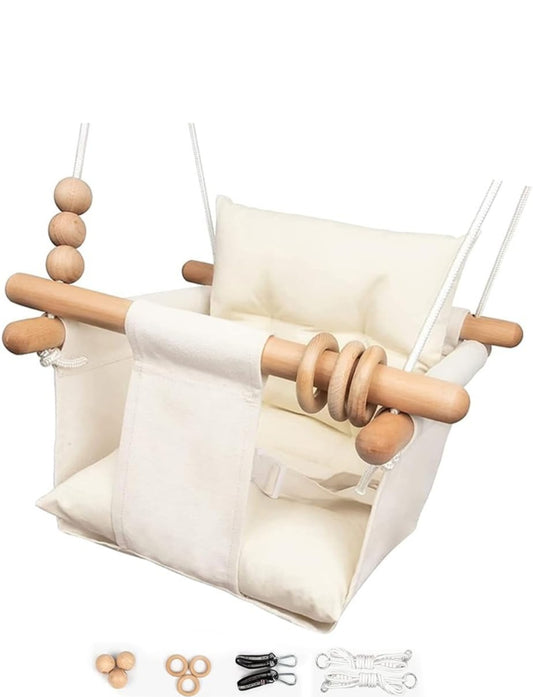 Columpio de madera para bebés