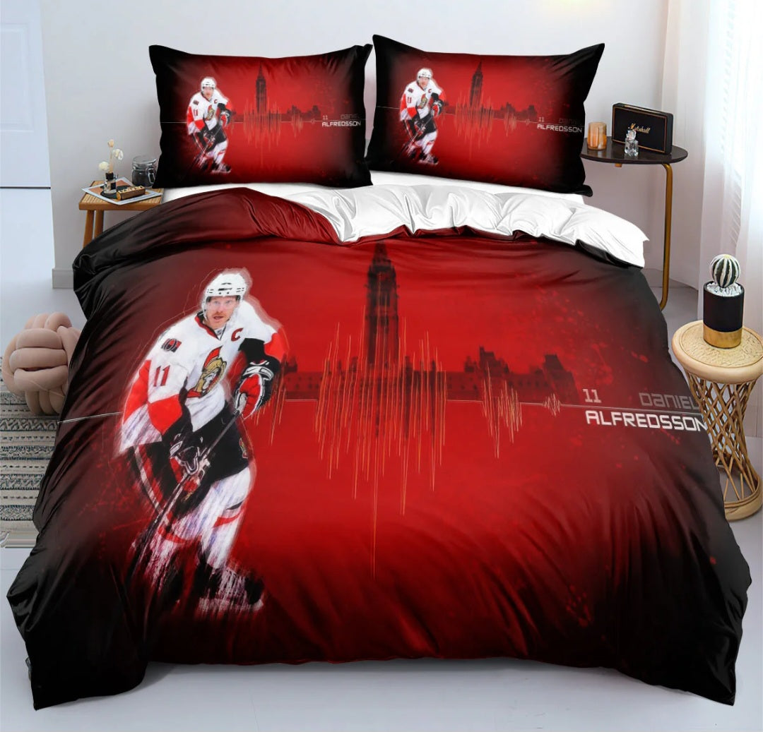 Ensemble de literie Ottawa Team Ice Hockey Duvet Cover