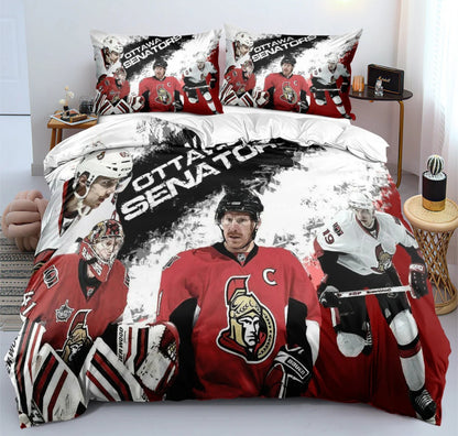 Ensemble de literie Ottawa Team Ice Hockey Duvet Cover