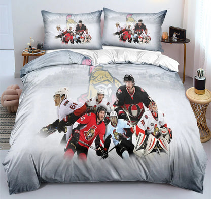Ensemble de literie Ottawa Team Ice Hockey Duvet Cover