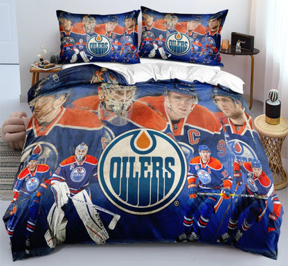 Ensemble de literie Edmonton Hockey Team Duvet Cover