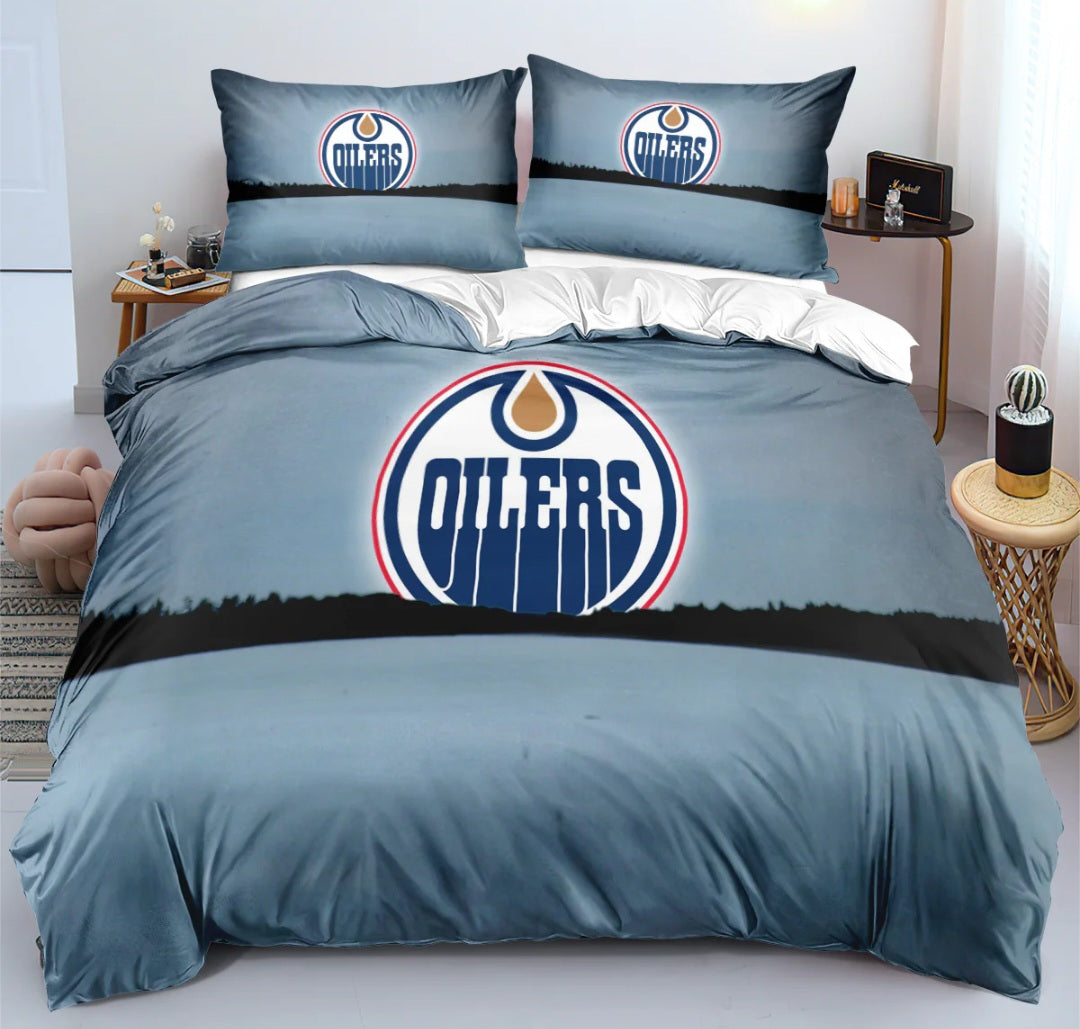 Ensemble de literie Edmonton Hockey Team Duvet Cover