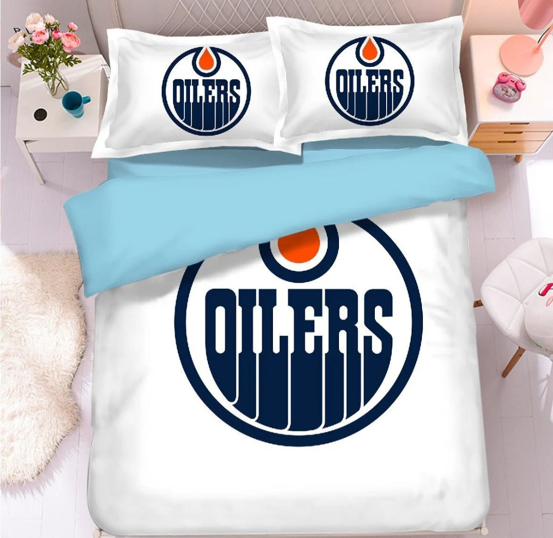 Ensemble de literie Edmonton Hockey Team Duvet Cover