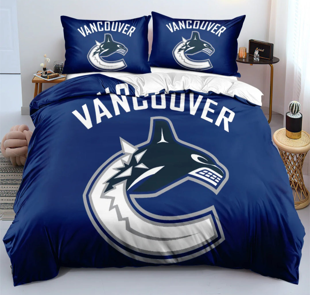 Ensemble de literie Vancouver Hockey Team Duvet Cover