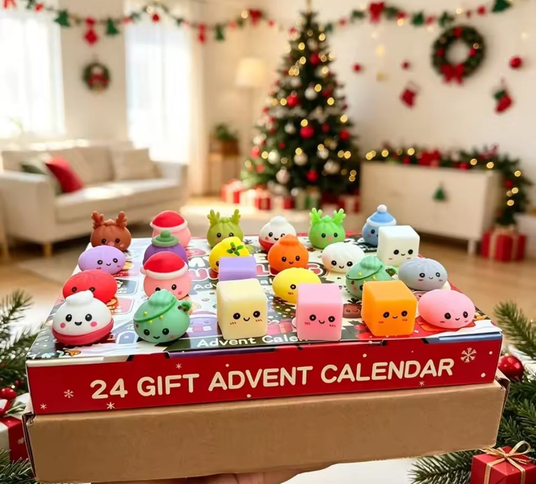 Calendrier de l’Avent Mystery Dumpling – 24 Squishies Surprises