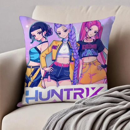 Housse de Coussin Style Anime Coloré Pop
