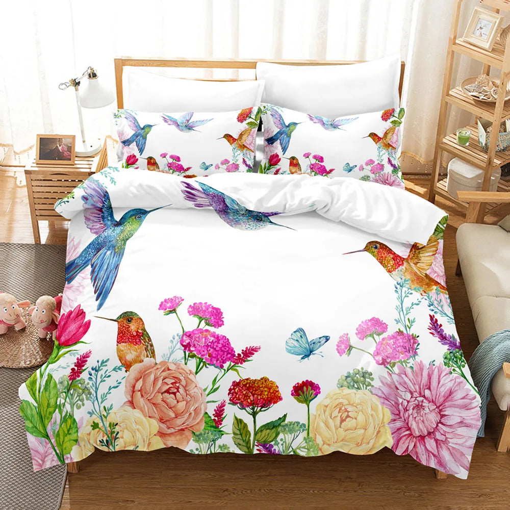 Floral V bedding set