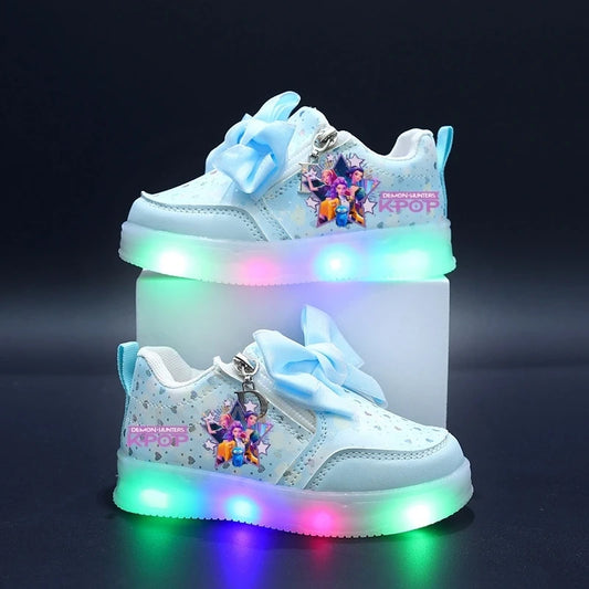 Light-up LED shoes for children – Animated pop style