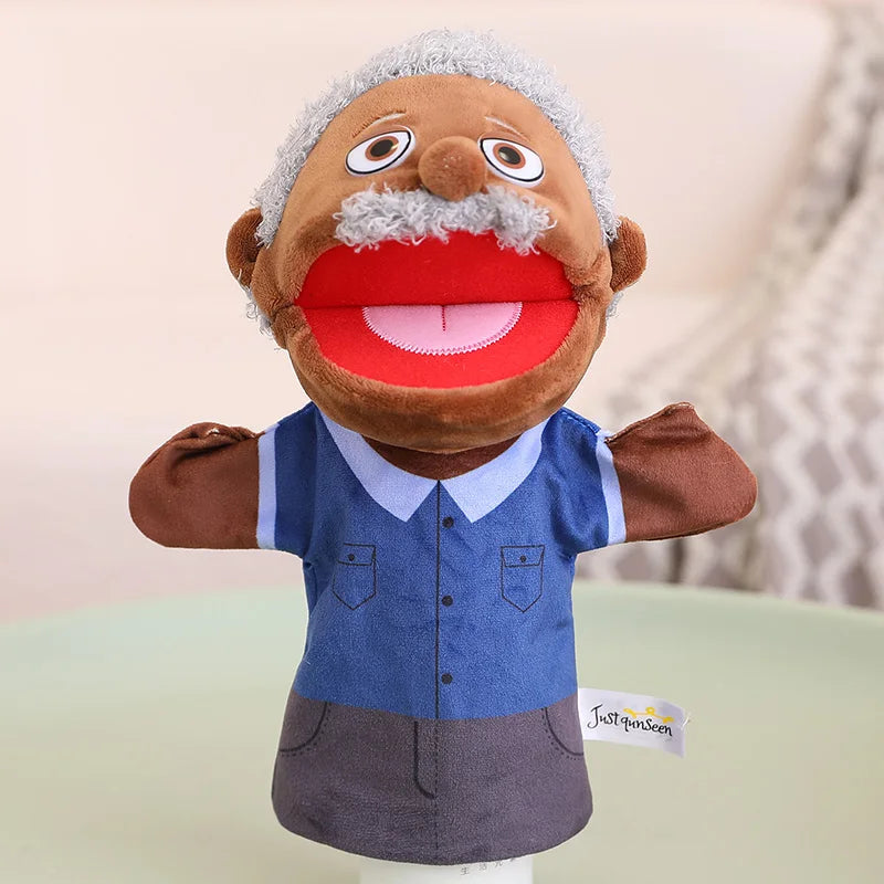 Marionnette à Main en Peluche – Poupée Interactive pour Histoires et Jeux Éducatifs