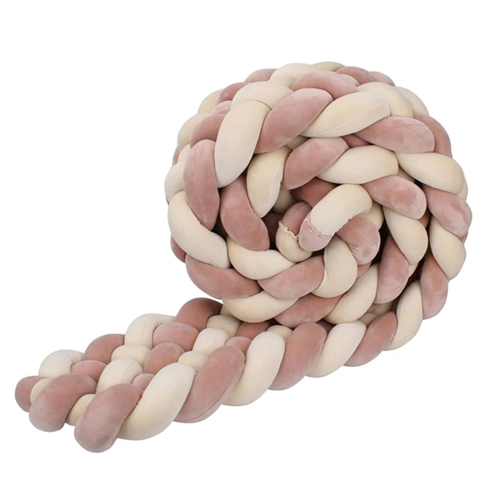 6-knot braided bed bumper – Stars Collection – Decorative textile accessory