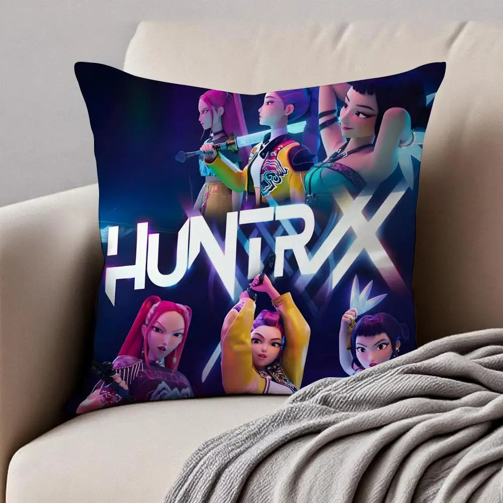 Housse de Coussin Style Anime Coloré Pop