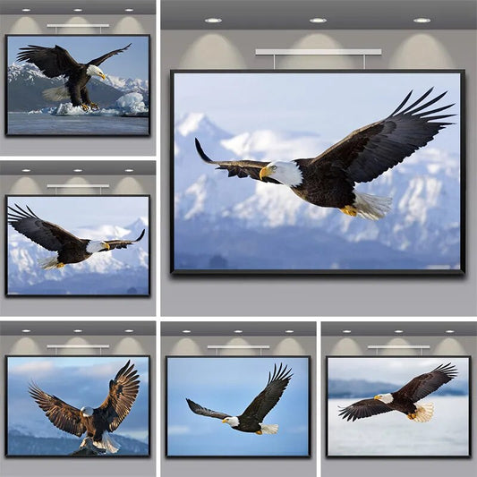 Art mural Canvas Eagle Flying In The Sky