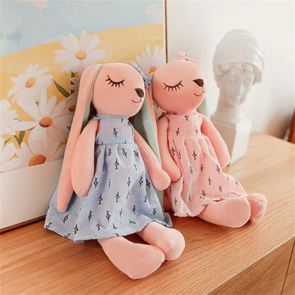 Peluche Lapin Kawaii avec Robe – Lapin en Peluche Doux pour Enfants