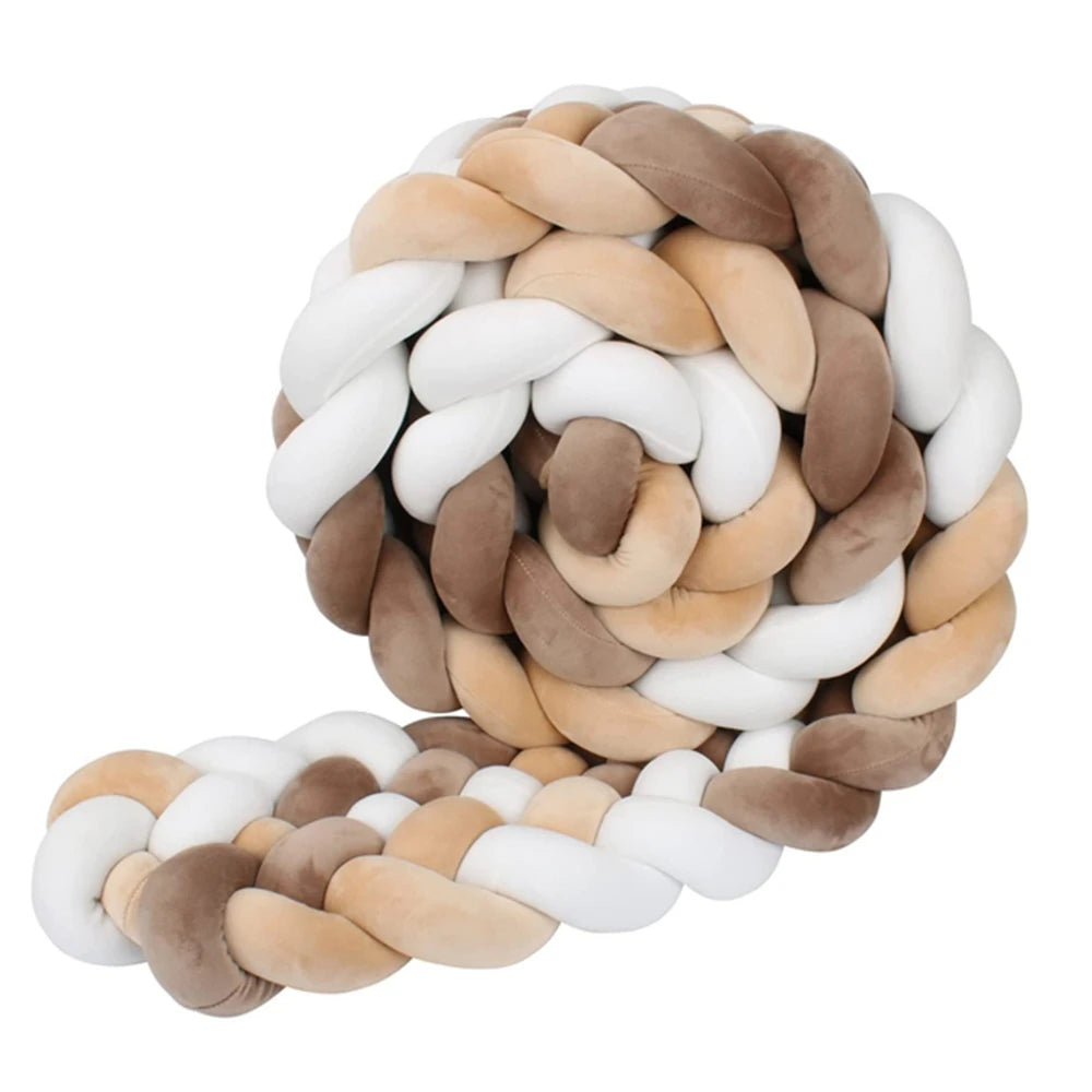 6-knot braided bed bumper – Stars Collection – Decorative textile accessory