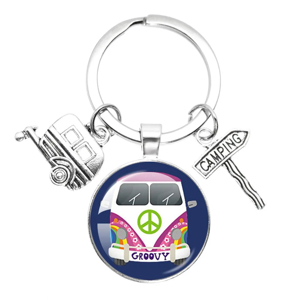 Porte clé Westfalia Vintage Hippie Peace