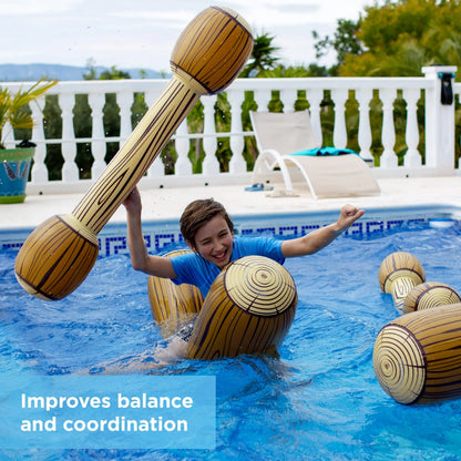 Bouée Combat Gonflable avec Rames – Jeu de Piscine Amusant 2 Joueurs