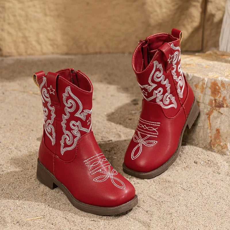 Bottes western pour enfant – Broderies style cowboy