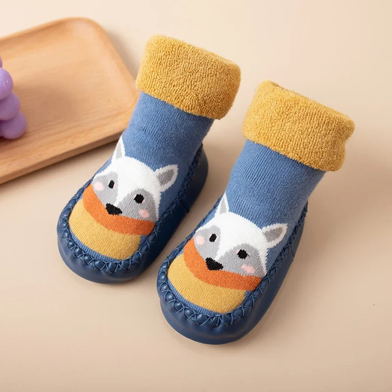 Chaussettes Pantoufles Bébé Antidérapantes – Souliers d’Intérieur Confortables