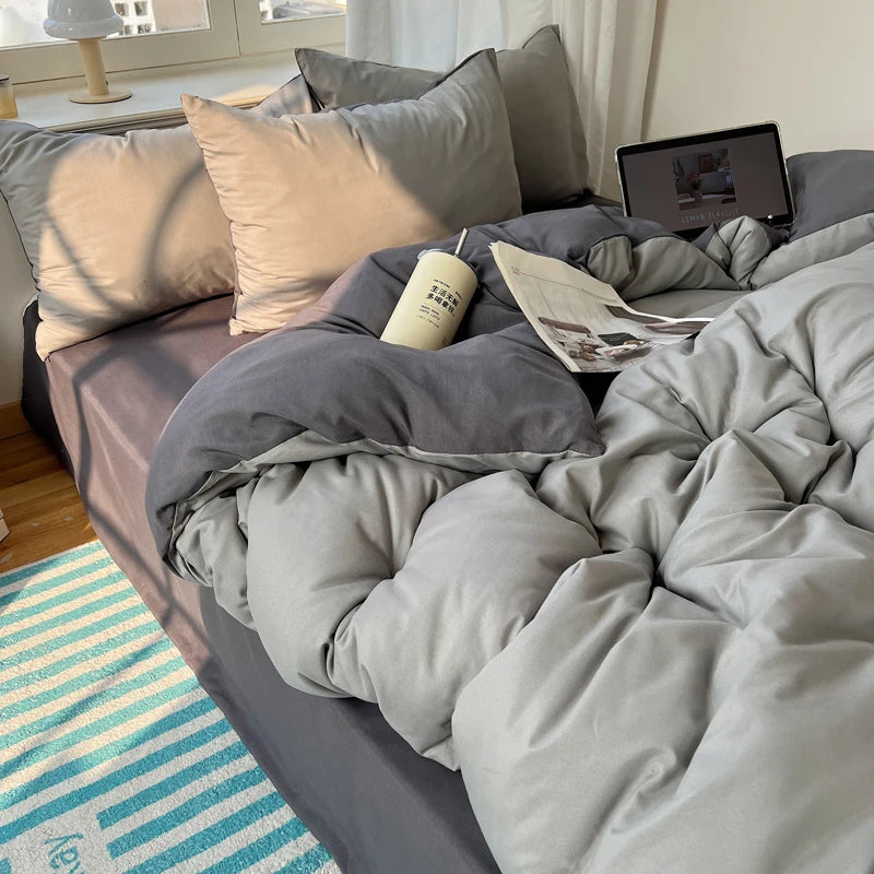 Ensemble de literie Colorful 100% Set 4pcs