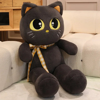 Peluche chat géante douce coussin décoratif pour enfant