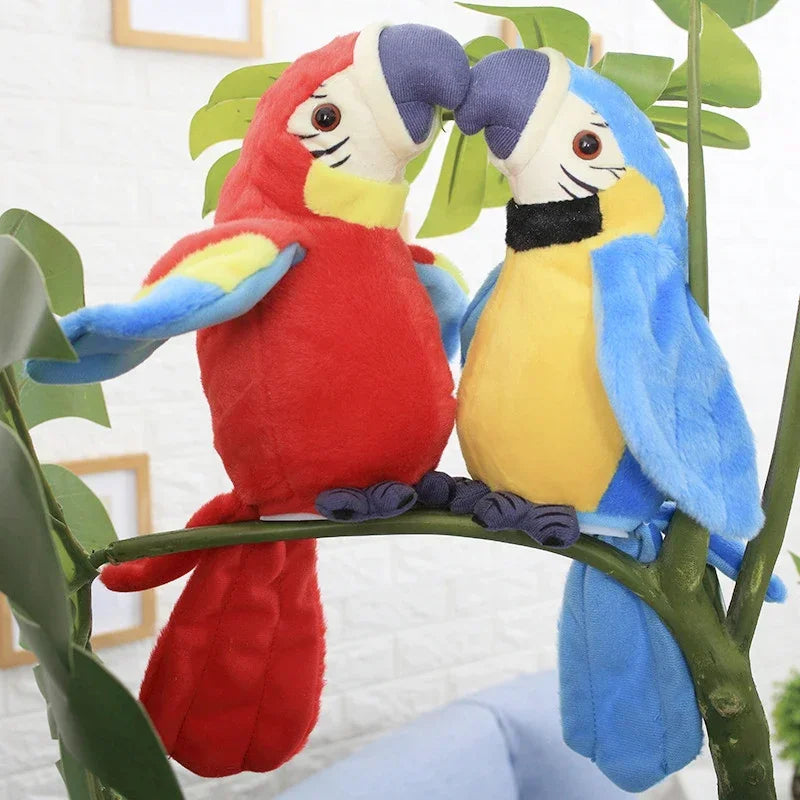 Interactive Talking Plush Parrot – Repeats what you say