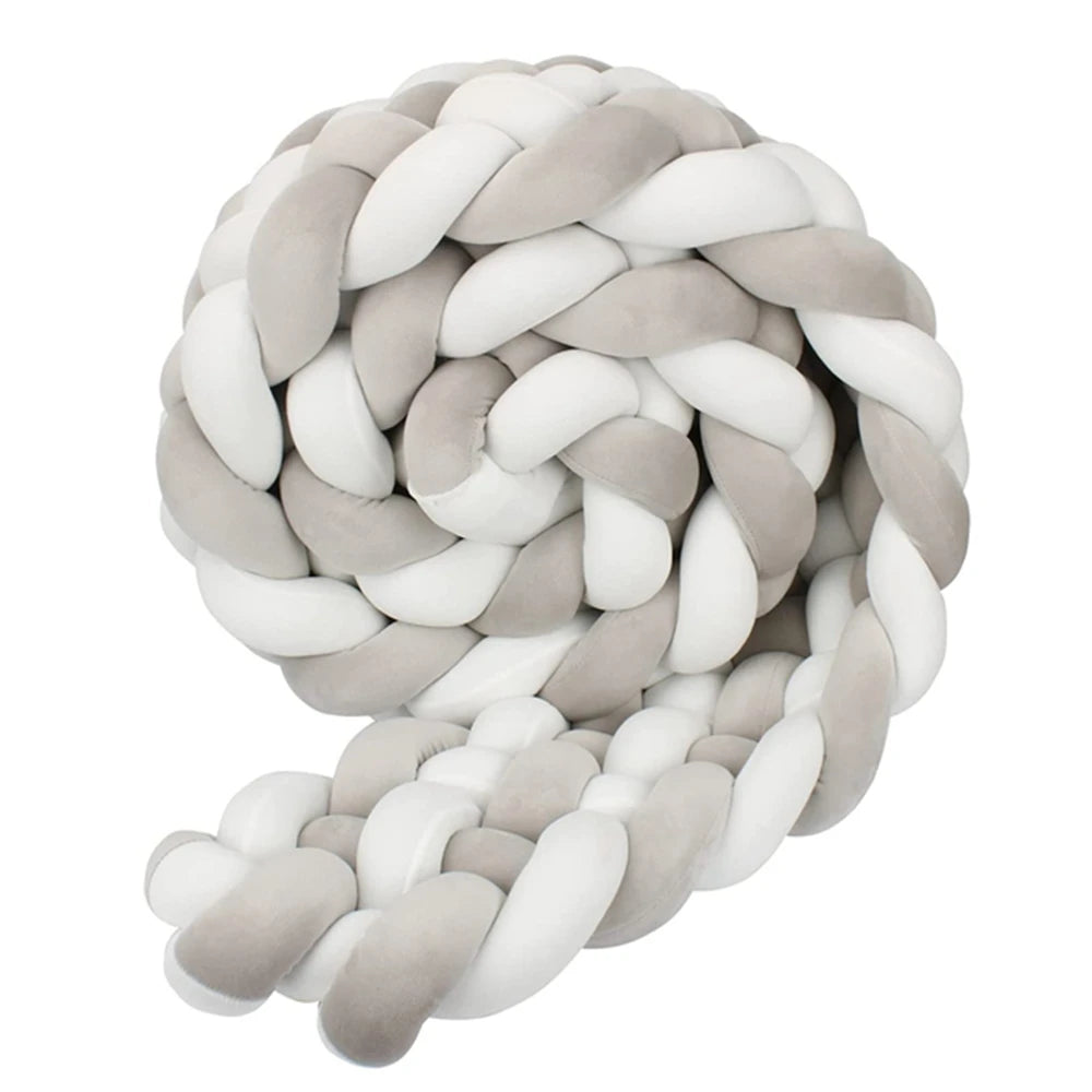 6-knot braided bed bumper – Stars Collection – Decorative textile accessory