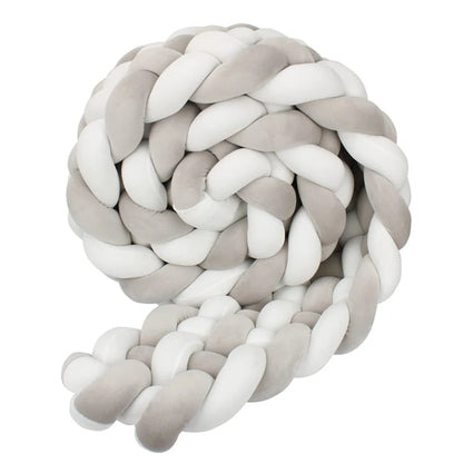 6-knot braided bed bumper – Stars Collection – Decorative textile accessory