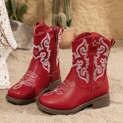 Bottes western pour enfant – Broderies style cowboy