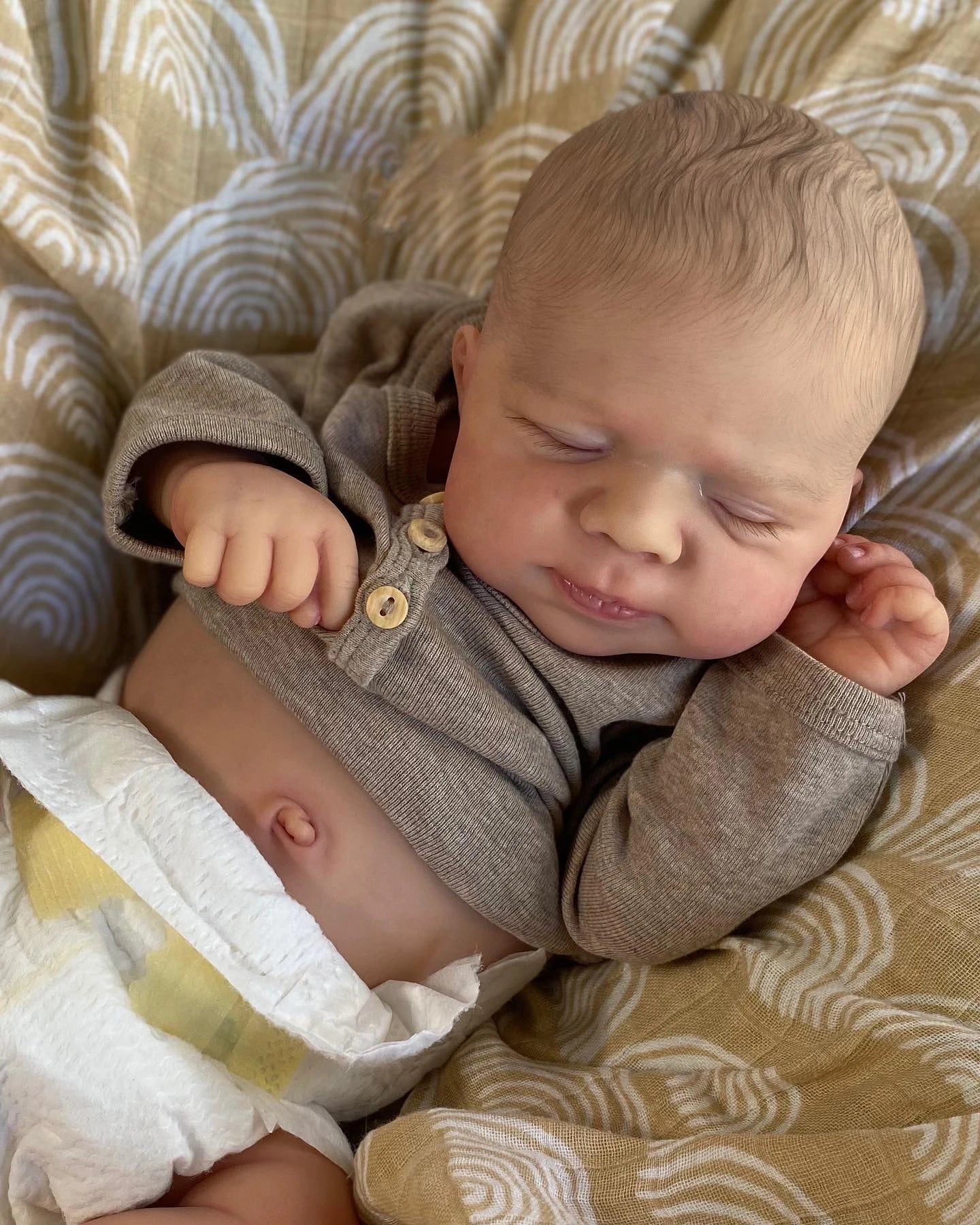 Poupée Reborn Full Silicone Soft Touch Doll Chris 49cm