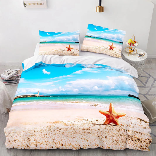 Seaside Scenery Bedding Set