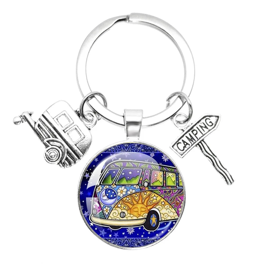 Porte clé Westfalia Vintage Hippie Peace