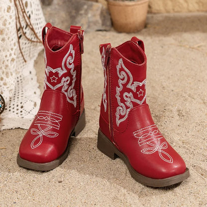 Bottes western pour enfant – Broderies style cowboy