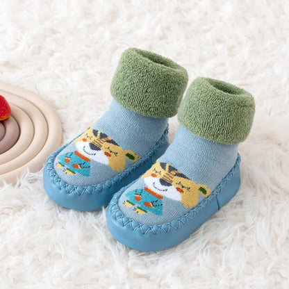 Chaussettes Pantoufles Bébé Antidérapantes – Souliers d’Intérieur Confortables