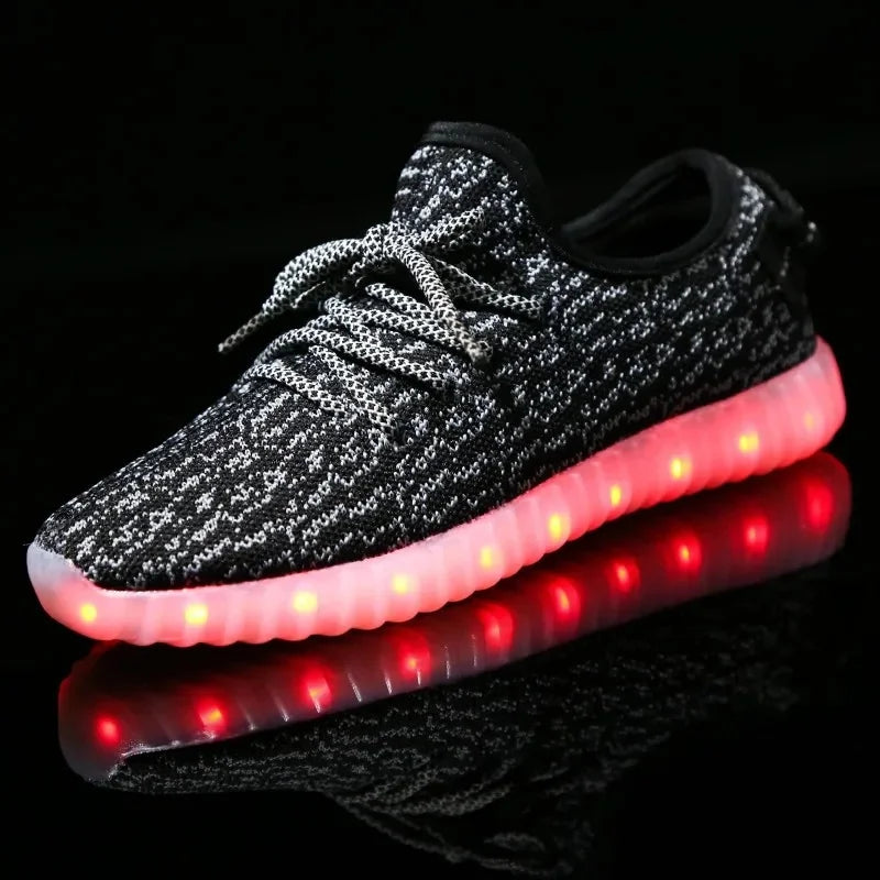 Souliers LED USB Knitted