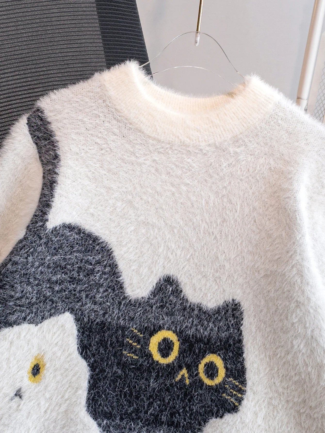 Gilet sweater Chat Fluffy