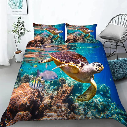 Ensemble de literie Tortue Marine