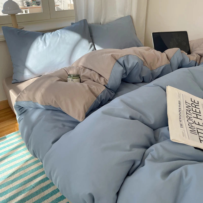 Ensemble de literie Colorful 100% Set 4pcs