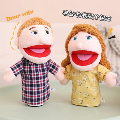 Marionnette à Main en Peluche – Poupée Interactive pour Histoires et Jeux Éducatifs