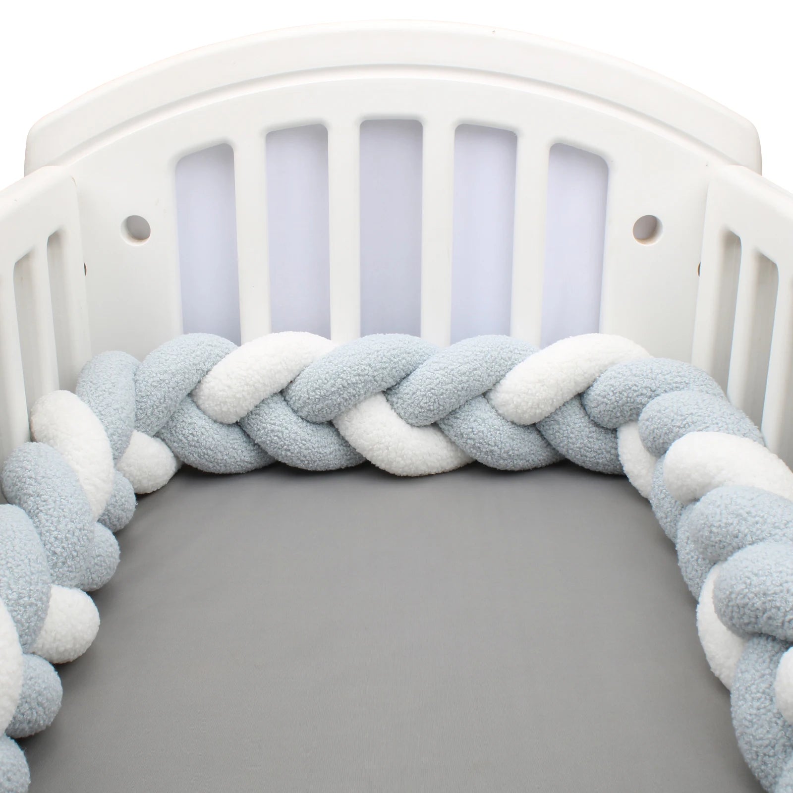 Contour de lit tressé à 3 nœuds en coton, accessoire textile décoratif