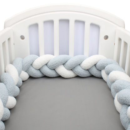 Contour de lit tressé à 3 nœuds en coton, accessoire textile décoratif