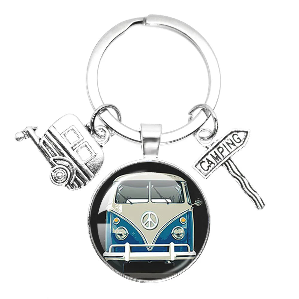 Porte clé Westfalia Vintage Hippie Peace