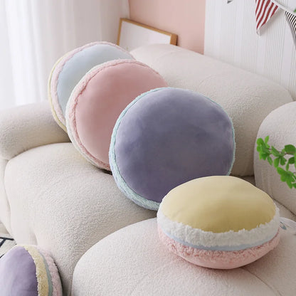Coussin Macaron Rond – Coussin Déco Moelleux Style Pastel