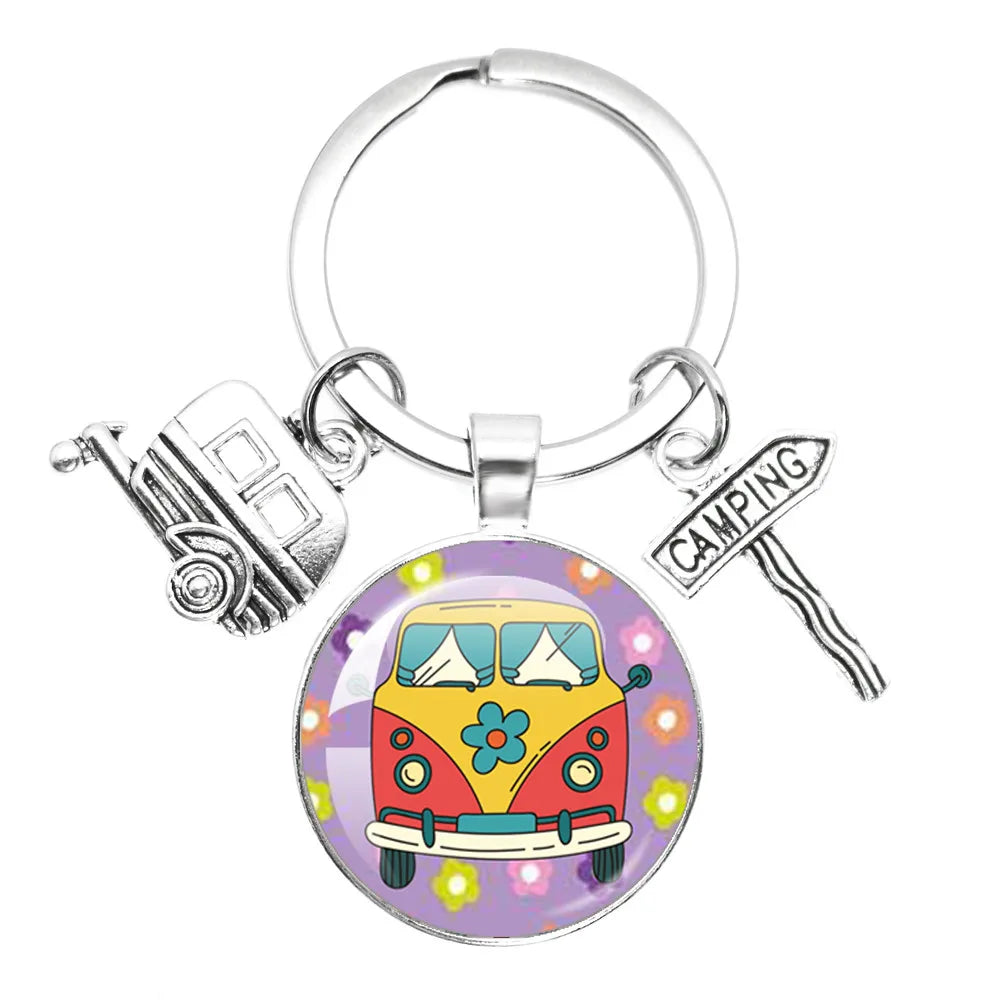 Porte clé Westfalia Vintage Hippie Peace