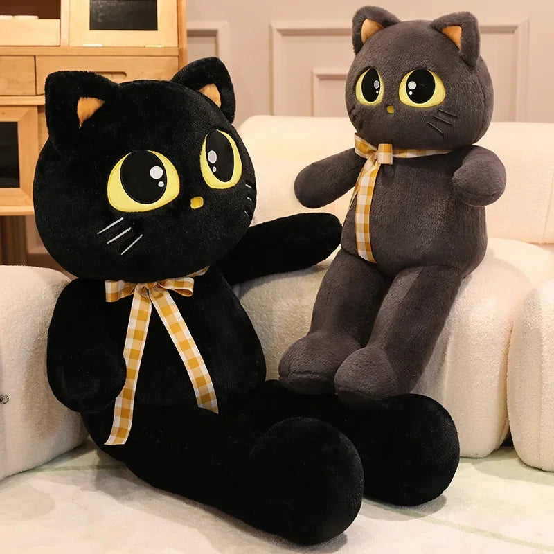 Peluche chat géante douce coussin décoratif pour enfant