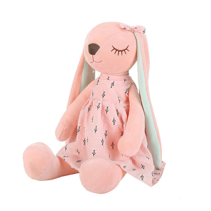 Peluche Lapin Kawaii avec Robe – Lapin en Peluche Doux pour Enfants