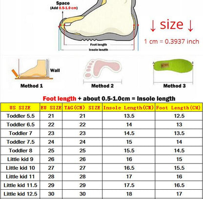 Chaussures LED lumineuses pour enfant – Style pop animé