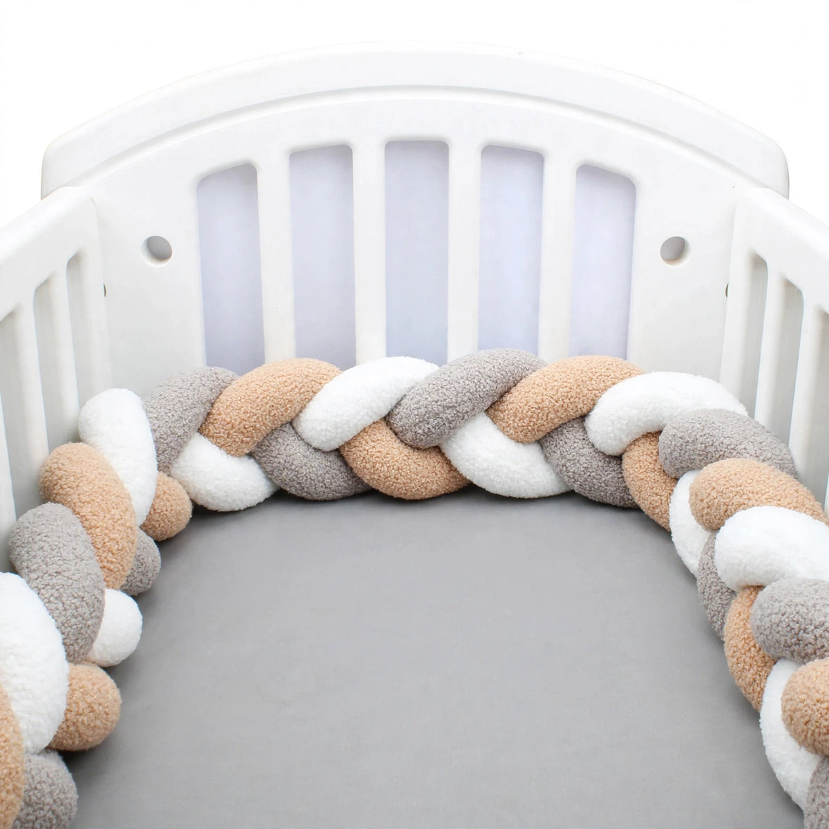 Coussin tressé décoratif – 3 nœuds – 3 m – Textile doux pour chambre enfant